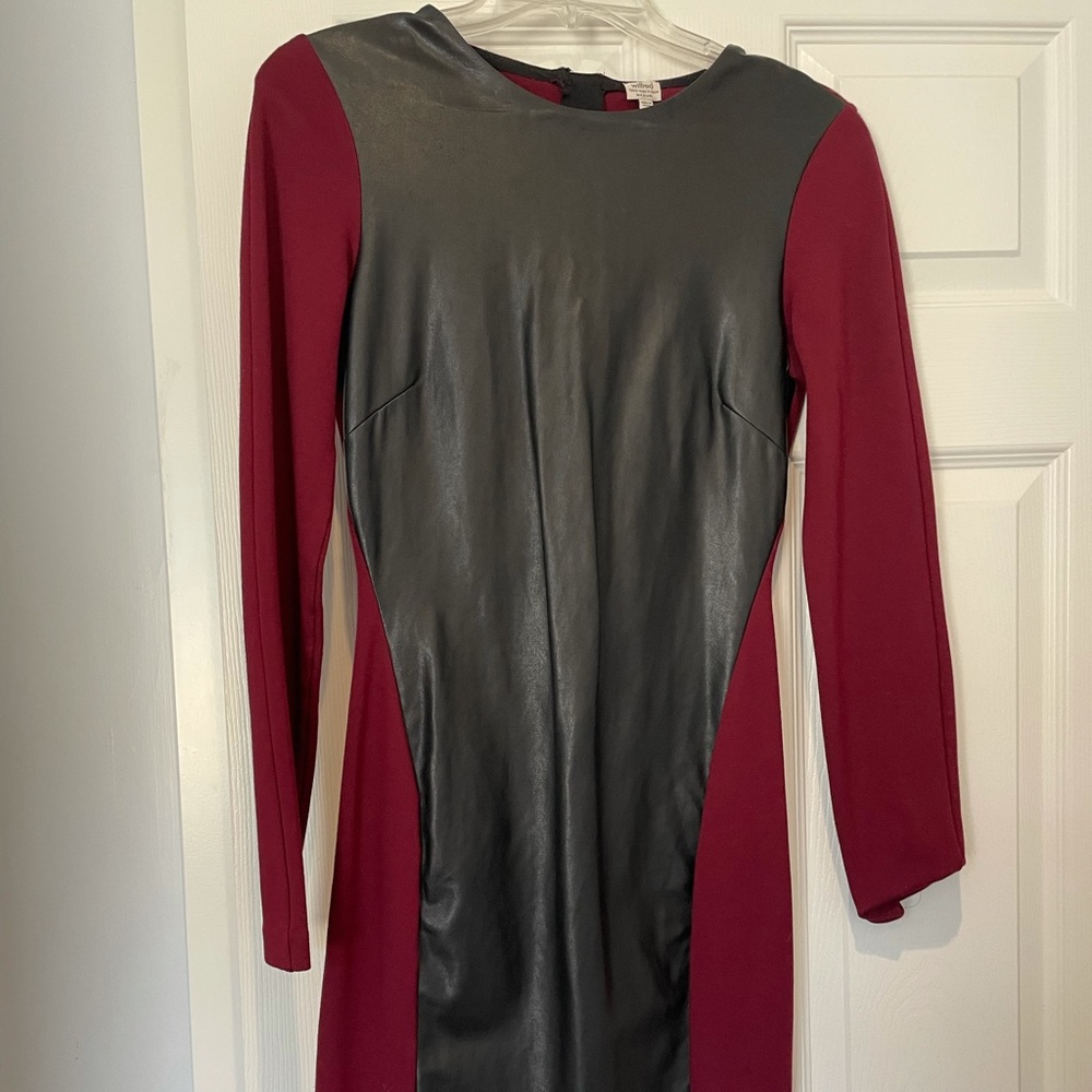 Wilfred artizia leather front dress